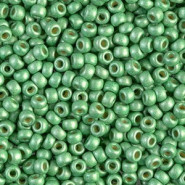 Miyuki seed beads 8/0 - Matted duracoat galvanized mint 8-4214F